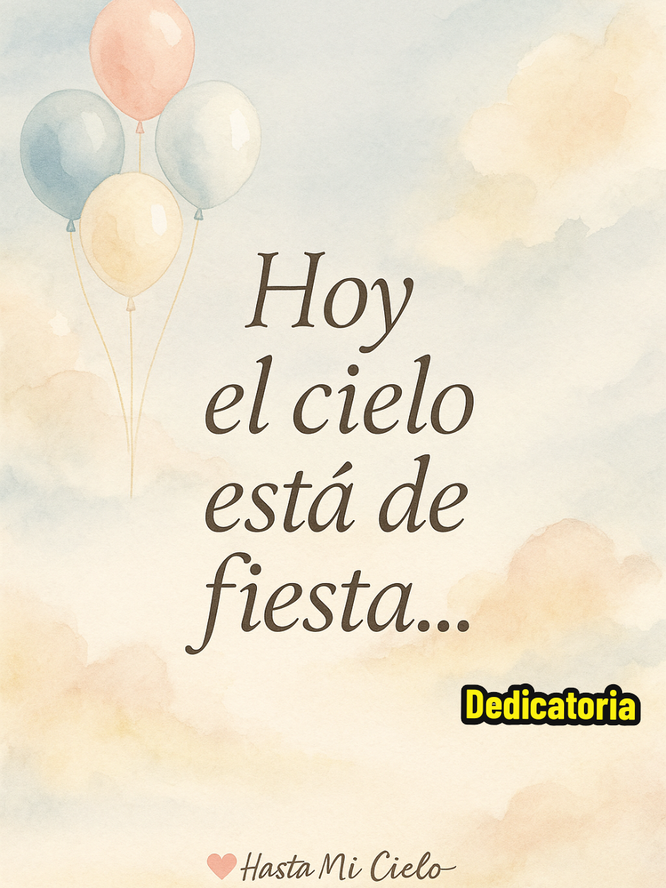 🌈 “Donde estés… recibe este abrazo que nace desde mi alma.” 💗 Hasta Mi Cielo A veces no hacen falta palabras… solo cerrar los ojos y enviar ese abrazo al cielo que nace desde lo más profundo del alma. 💗 Si tú también extrañas, si tú también amas más allá de la ausencia… este mensaje es para ti. Déjalo volar, compártelo, siéntelo. #AbrazoAlCielo #TeExtraño #AmorEterno #MensajeAlCielo #HastaMiCielo #DueloConAmor #SiempreContigo #AlmaYCorazón #RecuerdoVivo #MadresQueAman #CartaAlCielo #AmorQueNoMuere