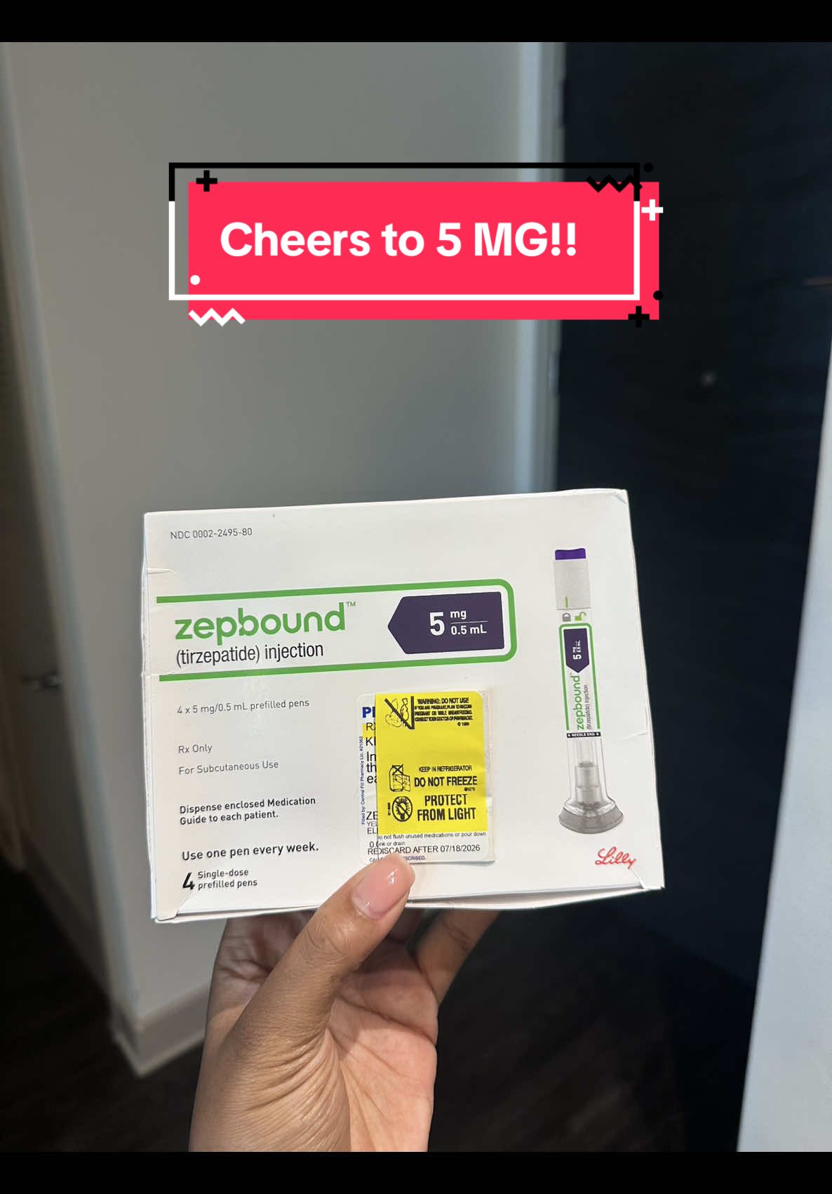Cheers to 5MG! Today is SHOT DAY! Starting August off the right way💉🫶🏽!!  #glp1community #creatorsearchinsights #unboxingvideo #fyppppppppppppppppppppppp #fypシ #zepbound #zepboundjourney #creators #healthiswealth #weightloss #zepboundjourney #imready 