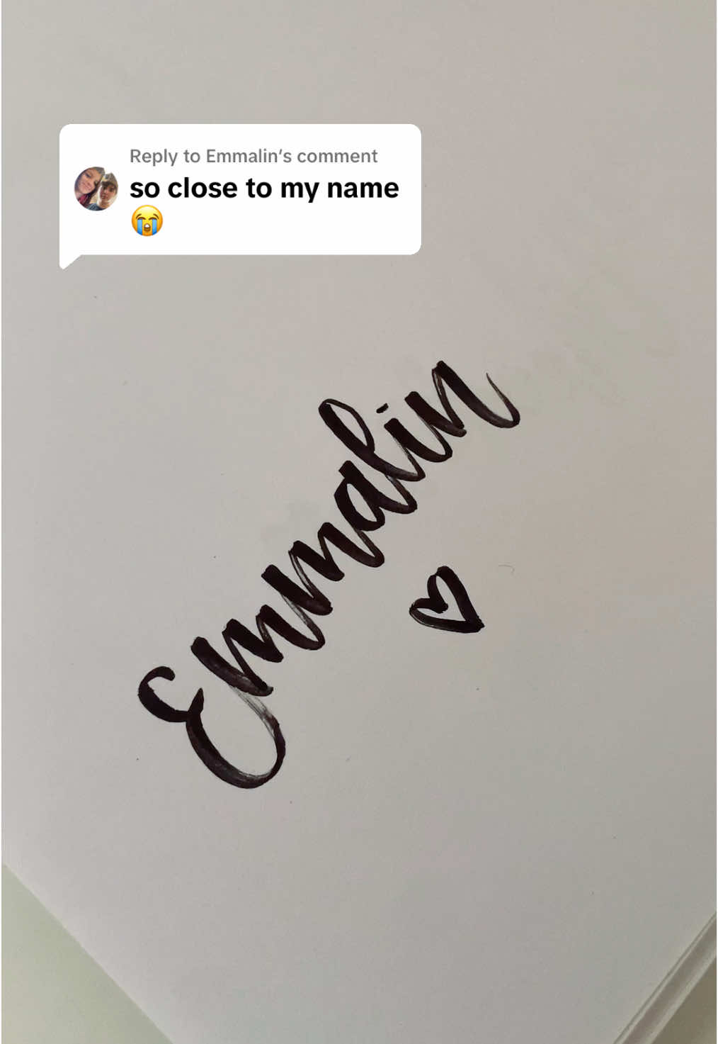 Replying to @Emmalin Hey Emmalin👋🏼 #emmalin #name #calligraphy #nameart #fyp