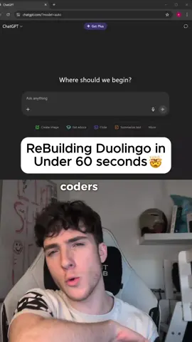 making a Duolingo clone in just 60 seconds with ai #ai #nocode #coding 
