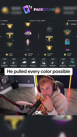 He pulled every color possible #kickstreaming 