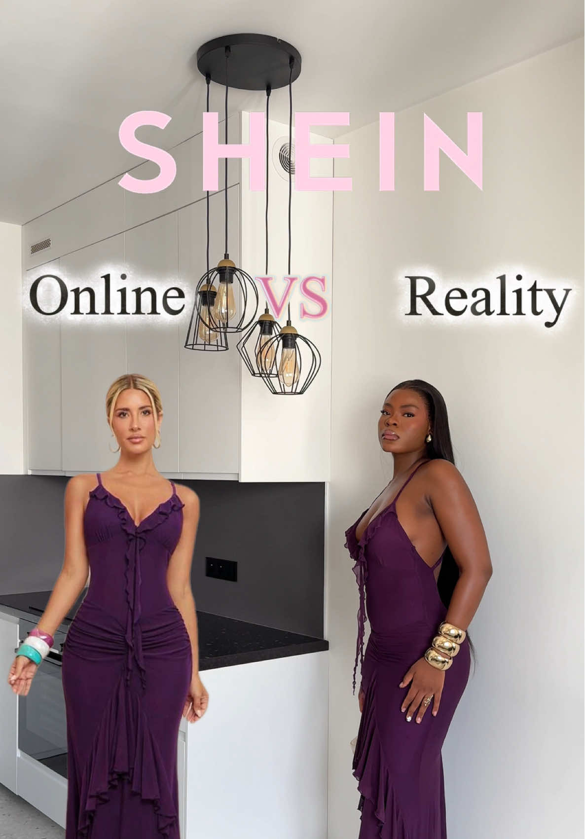 SHEIN online vs Reality ✨ Under 30$ ?? Quality 10/10  Size down tho  • • • • #sheinoutfits #outfitidea #holidayoutfit #sheinhaul #affordabledresses #onlinevsreality #creatorsearchinsights 