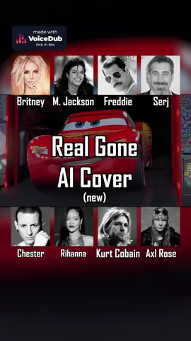 Real Gone — AI cover with Britney Spears, Michael Jackson, Freddie Mercury, Serj Tankian, Chester Bennington, Rihanna, Kurt Cobain, and Axl Rose #songcover #michaeljackson #chesterbennington #linkinpark #kurtcobain 