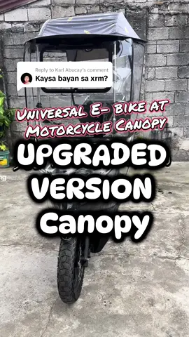 UNIVERSAL E-BIKE AT MOTORCYCLE CANOPY UMBRELLA, KAILANGAN MO TO SA PANG ARAW2X NA SERVICE MO. #motorcycle #motorcyclecanopy #motorcycleumbrella #tiktokfinds #trending #rainyseasonready 