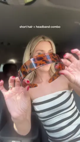 cutest headband 🤎 #shorthair #headband #hairaccessories #fallhair #hairstyle 