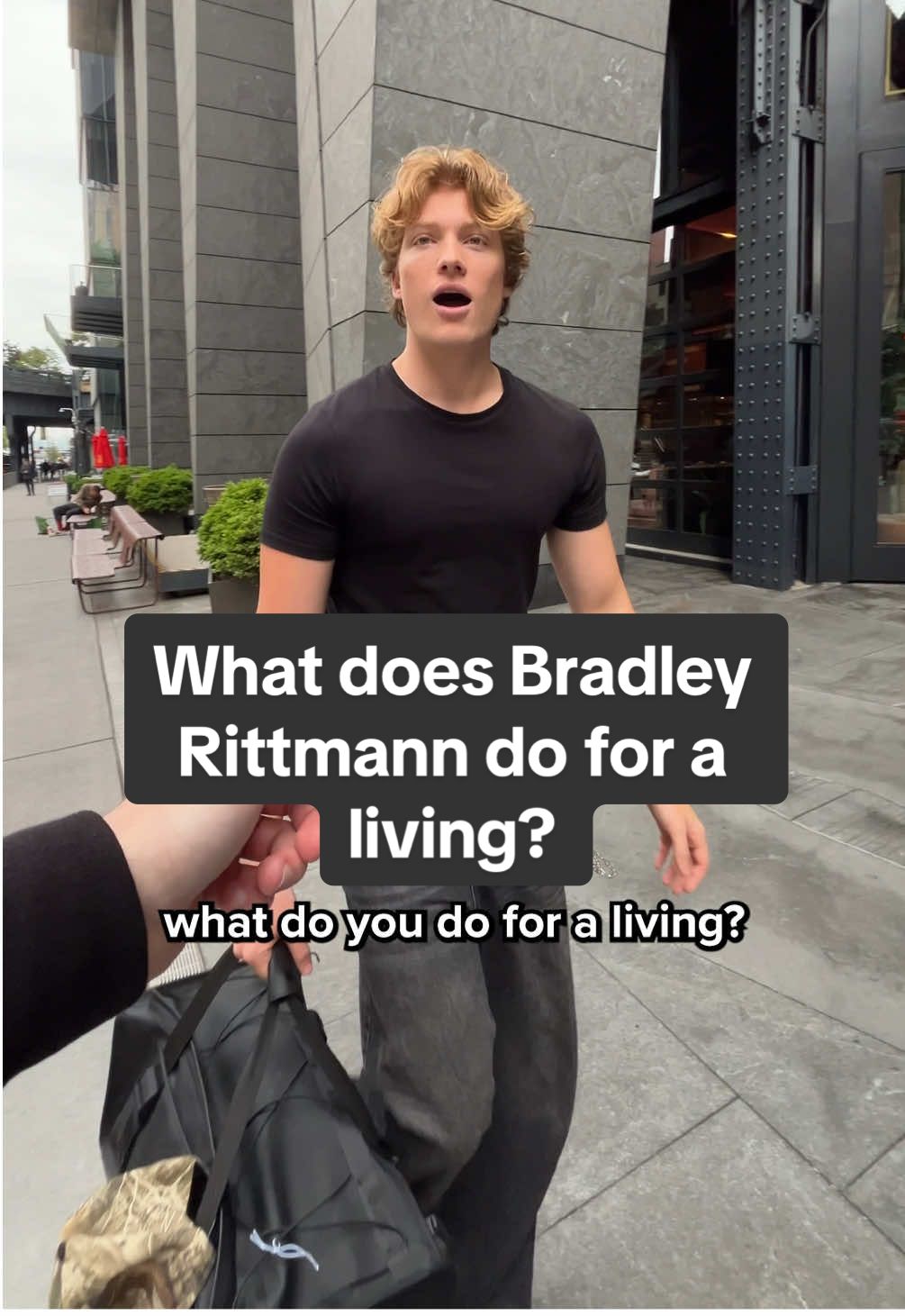 What do you do for a living? @Bradleyrittmann #whatdoyoudoforaliving #bradleyrittmann #buildingtheband #netflix #interview #nyc 
