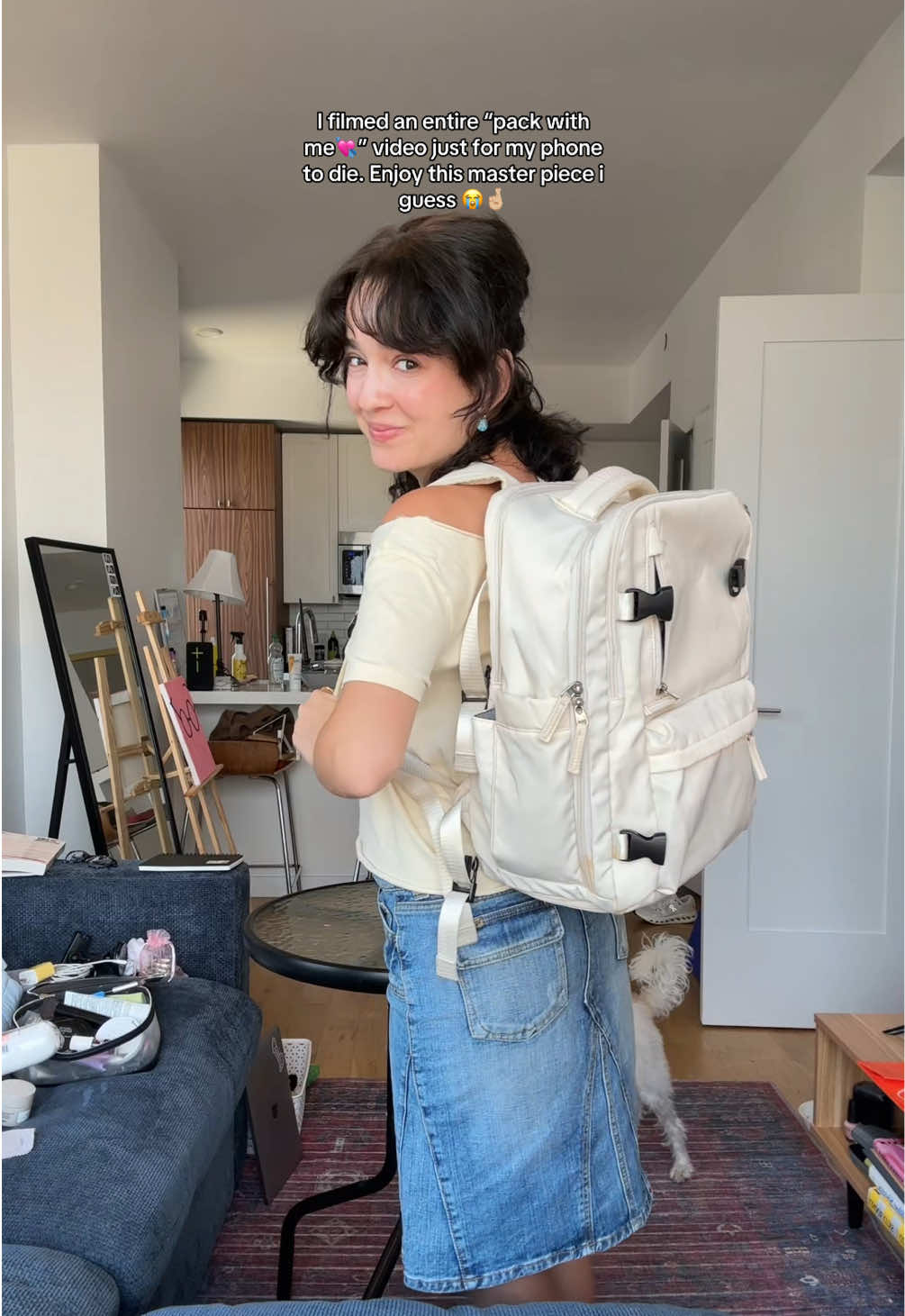 Can you all just convince me this is the greatest pack video you’ve ever seen? 😂  #nyc #packwithme #travel #lollapalooza 