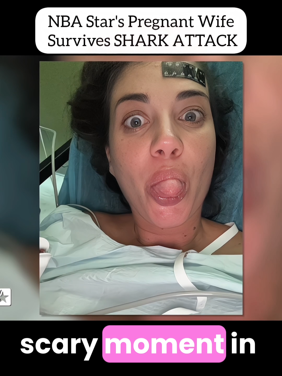 NBA Star's Pregnant Wife Survives SHARK ATTACK #NBA #pregnant #hollywood #trending #viralvideo 