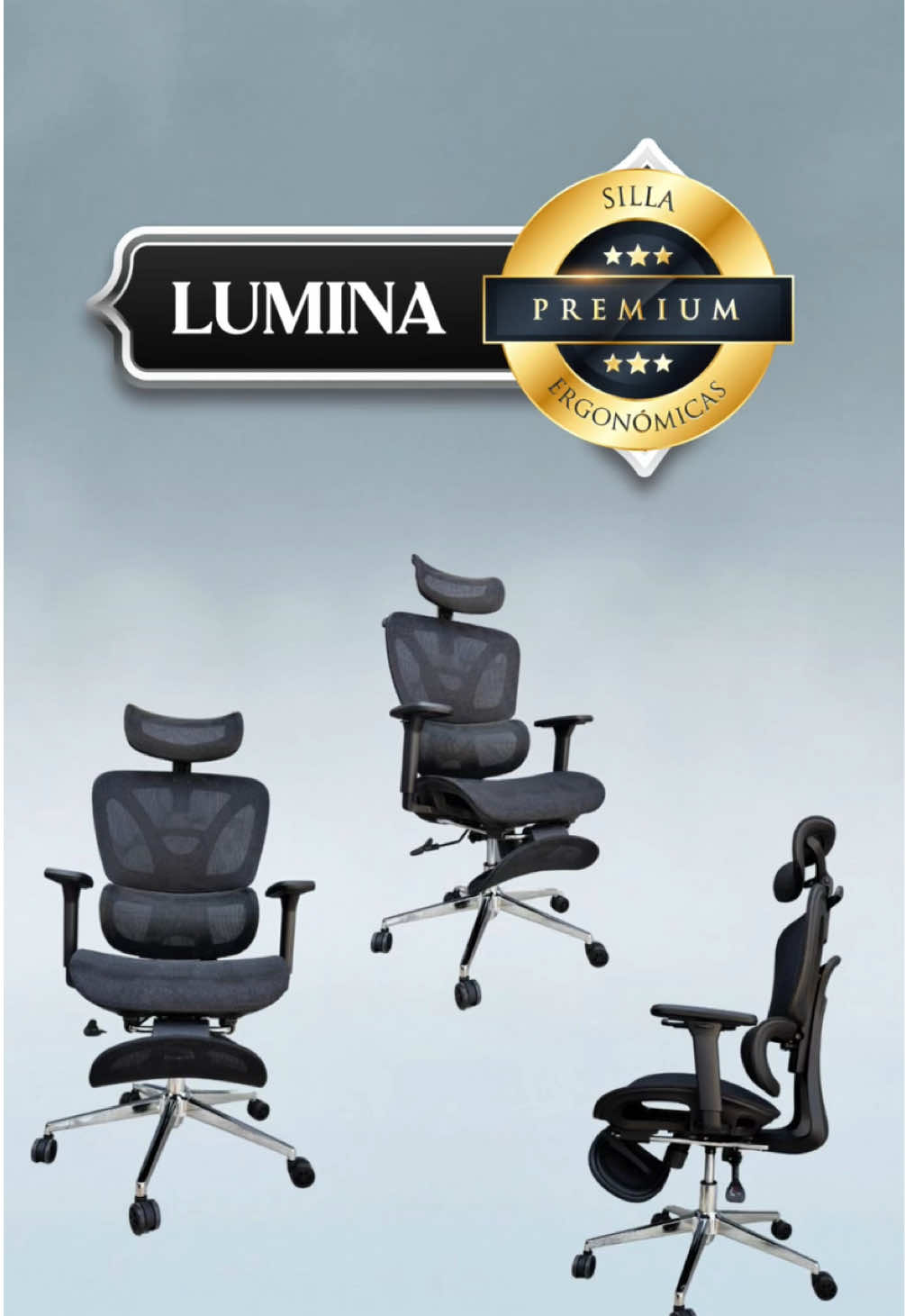 ¿Quieres una Lumina? 😎🔥✅ #sillaergonomica #sillas #oficina #mesh #ergonomic #gratis #bonita #elegante #premium #kanguro 