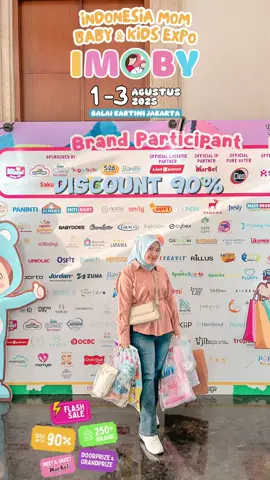 [SAVE & SHARE] 📣 Temukan kebutuhan Mom, Baby & Kids di satu tempat! IMOBY Jakarta kembali hadir sebagai Largest Indonesia Mom, Baby, Kids Expo 🛍️ Nikmati diskon hingga 90%, produk mulai dari Rp7.000, dan penawaran eksklusif dari 250+ brand ternama. 🎁 Free gift | 🎟️ Kupon undian | ⚡ Flash sale | 🎉 Door prize 🛵 Yuk tunggu apa lagi? Buruan datang ke Imoby 📅 1–3 Agustus 2025 📍 Balai Kartini, Jakarta @imobymye  #Imobyjakarta2025 #IMOBY2025