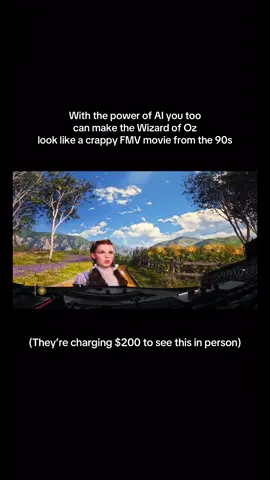 It looks like a cutscene in a PS2 game but I guess it’s the future of art of something 🤷. #wizardofoz #wicked #lasvegas #thesphere #vegas #art #ps2 #fmv 