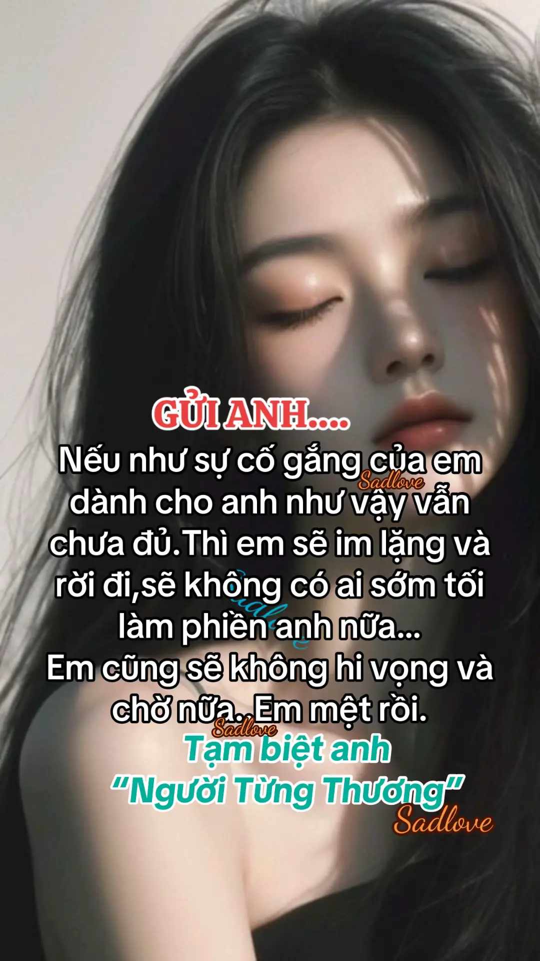 Tạm Biệt Anh…Người Từng Thương #xuhuongtiktok #xuhuong #buon_tam_trang #tamtrangbuon 