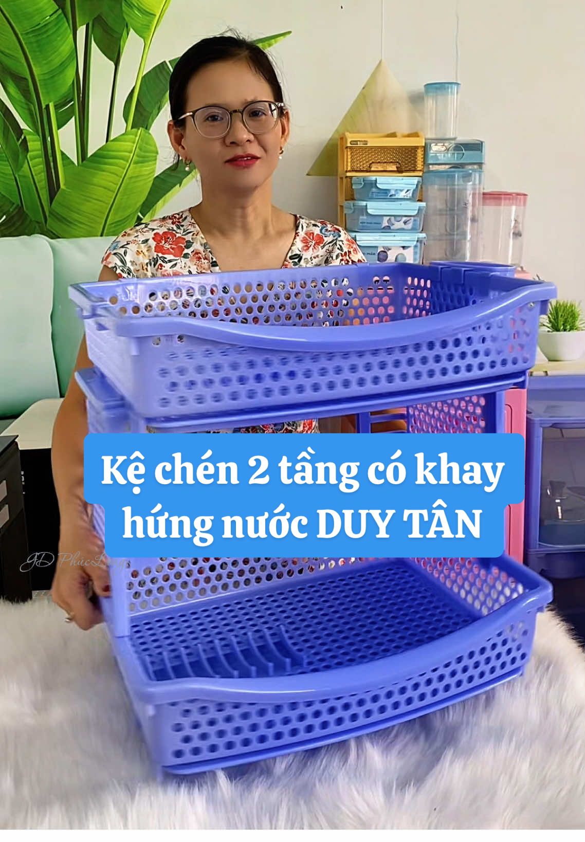 Kệ chén 2 tầng có khay hứng nước Duy Tân #giadungphuclong #tuhaohangviet #kechenbatdanang #keupchendia #kenhabep 