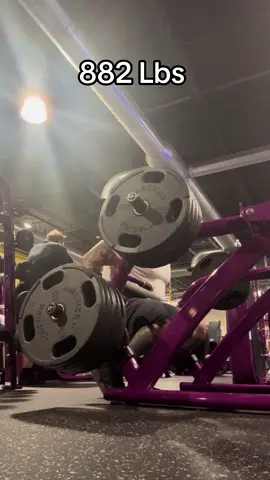 No bar at Planet Fitness but 882 on this is still a PR for me!