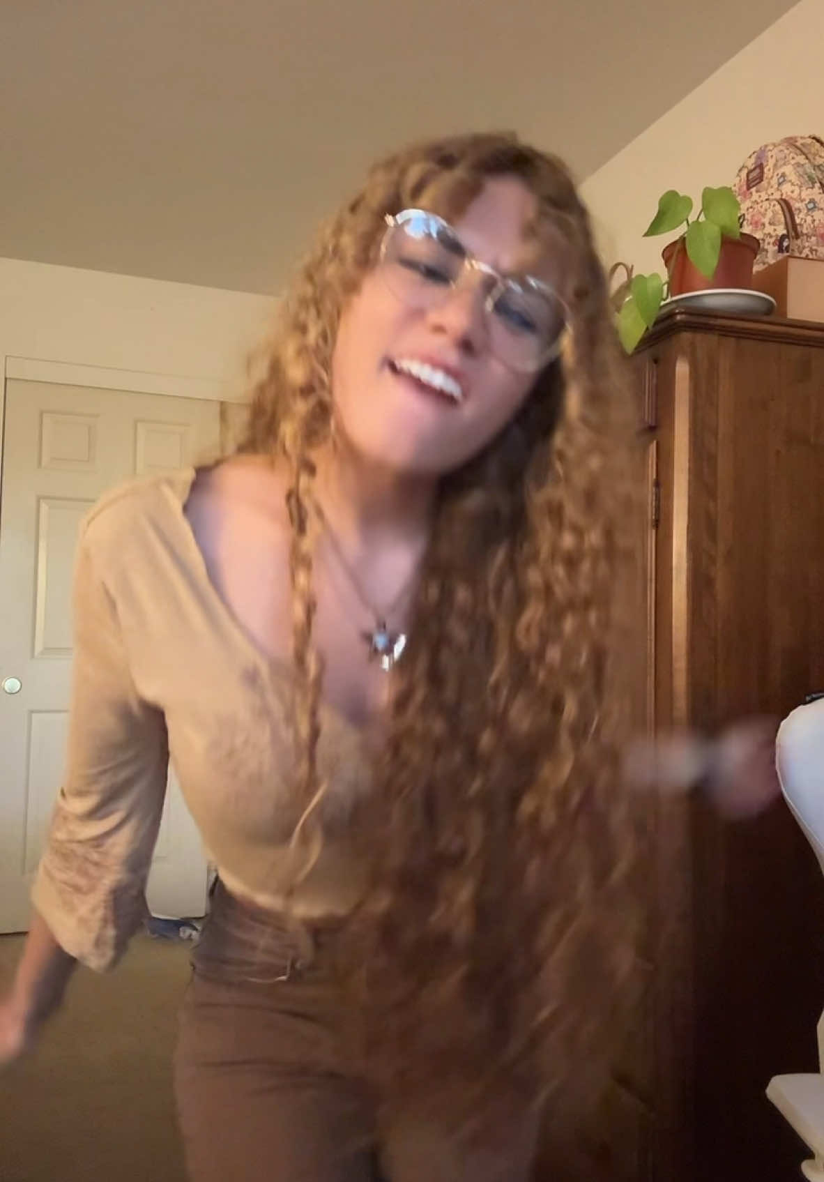 Stuck in my head fr #fyp #curlyhair #piercetheveil 