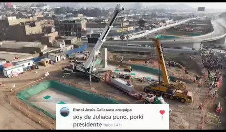 Porky es amor con obras. ByPass Las Torres ya se construye en tiempo récord. #ByPass #odebrecht #corruptos #megaobras #rafaellopezaliaga