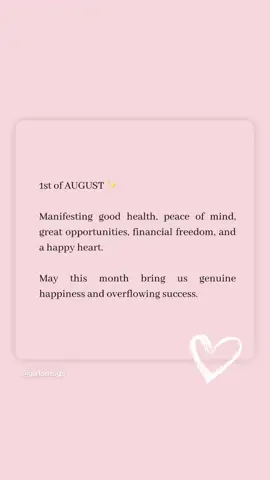 ••❥ 𝐀𝐮𝐠𝐮𝐬𝐭 𝟎𝟏, 𝟐𝟎𝟐𝟓 ✨ #August #2025 #PositiveVibes #Life #fypシ #ForYouPage 