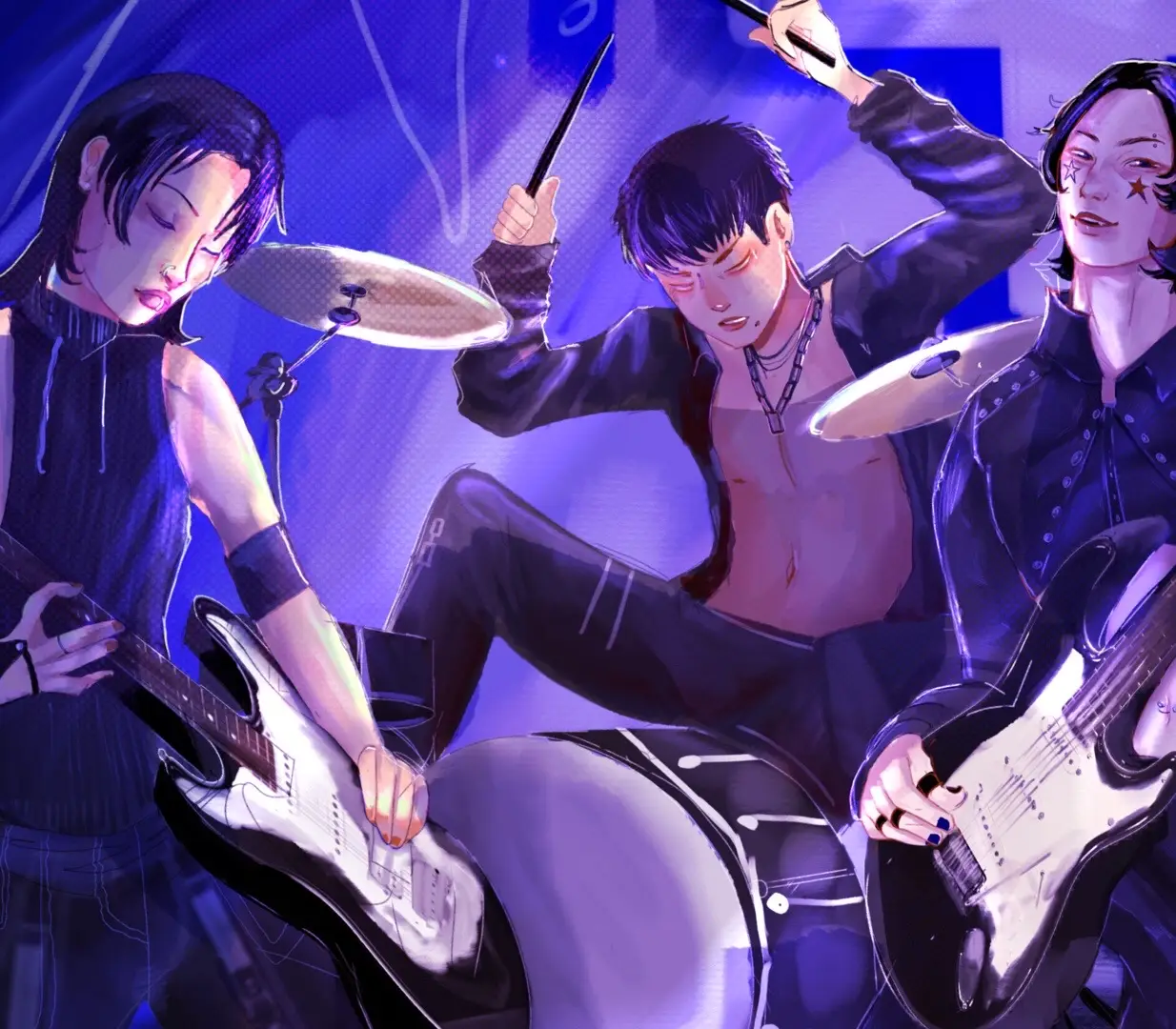 thanos team as XRDINARY HEROES (ok mina Is not apart of the group but i needed One more person soo) #rockband #thanosteam #fanart #namgyu #squidgame 