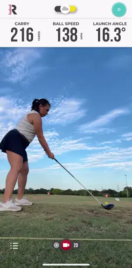 Put my @Rapsodo Golf MLM to work today. I’m so proud of this shot  #rapsodomlm #golf #girlswhogolf 