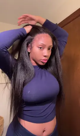 This is MY hair 🥰 @Ashimary Hair Beauty @Ashimarywig #ashimaryhair #360wig #invisistrapwig #kinkystraight #backtoschoolshopping 