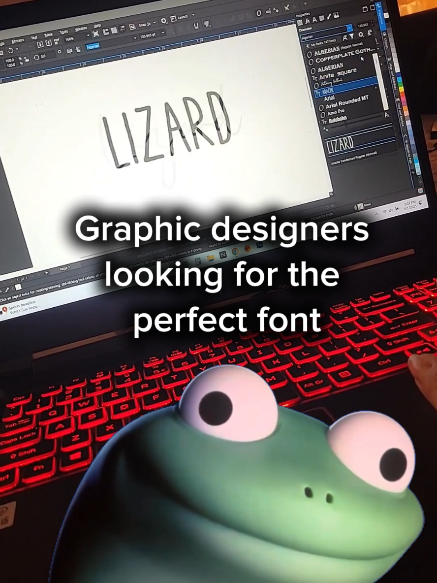 #graphicdesign #lizard #font #coreldraw #CapCut 