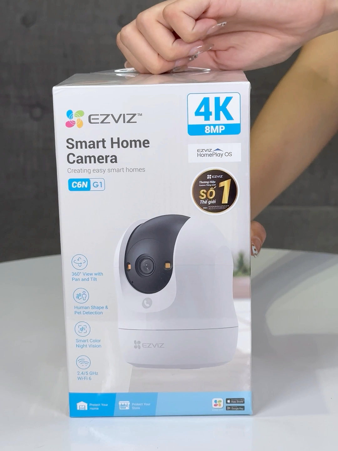 Unboxinggg siêu phẩm Ezviz C6N G1 tại Komex với nhiều tính năng nổi bật #komexcamera #xuhuong #ezvizkomex #fyp