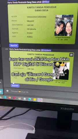 Bikin KTP Digital di discord Gang Desa 😭👍 #discord #discordindonesia #komunitasdiscord #serverdiscord #robloxindonesia 