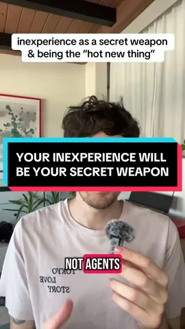 On inexperience as a secret weapon & the “hot new thing” effect #hollywood #screenwriting #screenwriter #creative #writer 