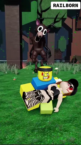 When Noob left the Dead Rails portal open ☠️ PT3 - Roblox 99 Nights in the Forest #robloxanimation