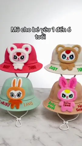 Mũ cho bé các mẹ ơi, đi học đi chơi xinh lắm nha #thinhhanh #xuhuong #ttlktiktokshop #muchobe 