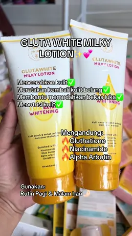 Gluta white milky lotion, ampuh mencerahkan kulit#bisnisonline #ummynasaja #fypシ゚ 