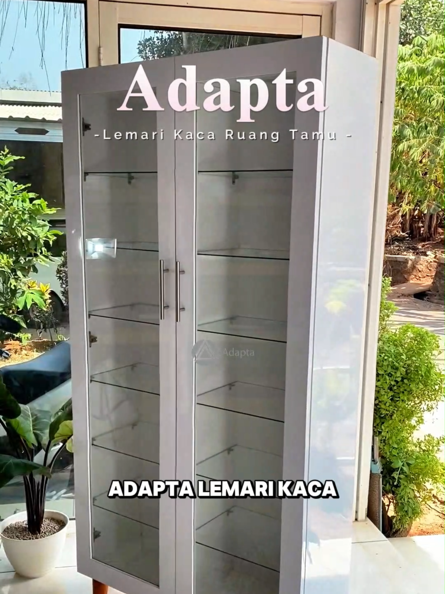 ✨ Punya koleksi lucu tapi belum nemu lemari pajangan yang cocok? Nih, Adapta Lemari Kaca Pajangan jawabannya! Estetik, fungsional, dan bikin ruang tamu makin classy. Tapi serius ya... stoknya cepet banget habis! Yuk amankan sekarang sebelum nyesel 🙈 🪚 Bisa Custom ukuran & warna 📦 Bisa COD seluruh Indonesia 🔊 More info: 085 172 300 793 #lemarirumahminimalis #pajanganrumah #ruangtamuhits #interiordesainrumah #furniturerumah