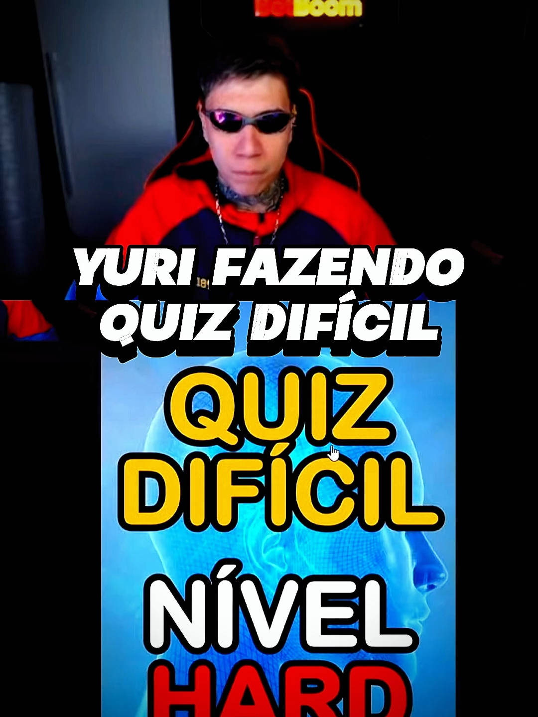 YURI FAZENDO QUIZ DIFÍCIL 🤣 #tropadogoti #fyp #yuri22 #react