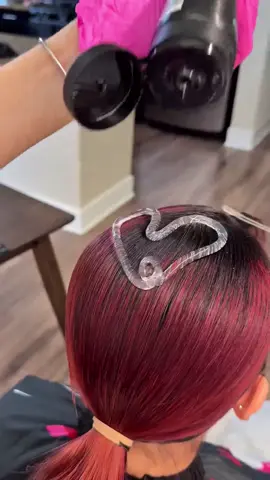 ASMR 🔊 Slicked Back Red Hair ❤️‍🔥 #hairtutorial #asmrhair #hairstyle #redhair #naturalhair #slickback #hairinspo #ballroomhairstyle #trending #fyp #fypシ゚viral 