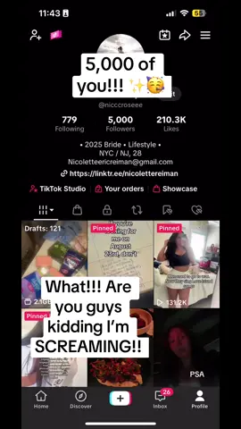 I feel like this calls for a celebration??? 5,000 people following along is something I could have never imagined just a few months ago😭🫶🏼