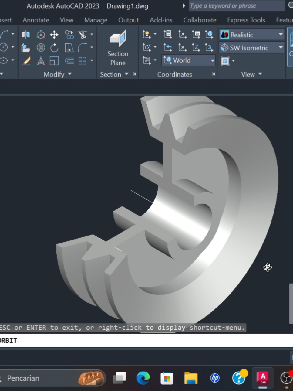 #fyp #autocad #autocadtutorial #gambarteknik #teknikmesin #lewatberanda #masukberanda #4u #AutoCAD3D #CapCut 