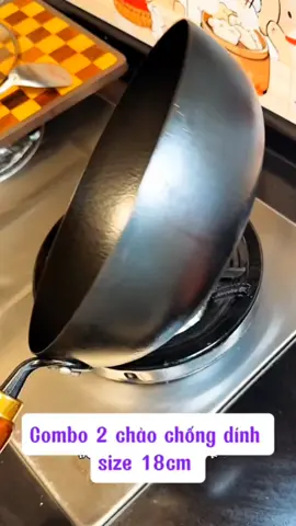 Combo 2 chảo  chống  dính size 18cm #chaochongdinh #thinhhanh #dodungnhabep #dodungtienich #giadungtienich #xuhuong #xuhuongtiktok 