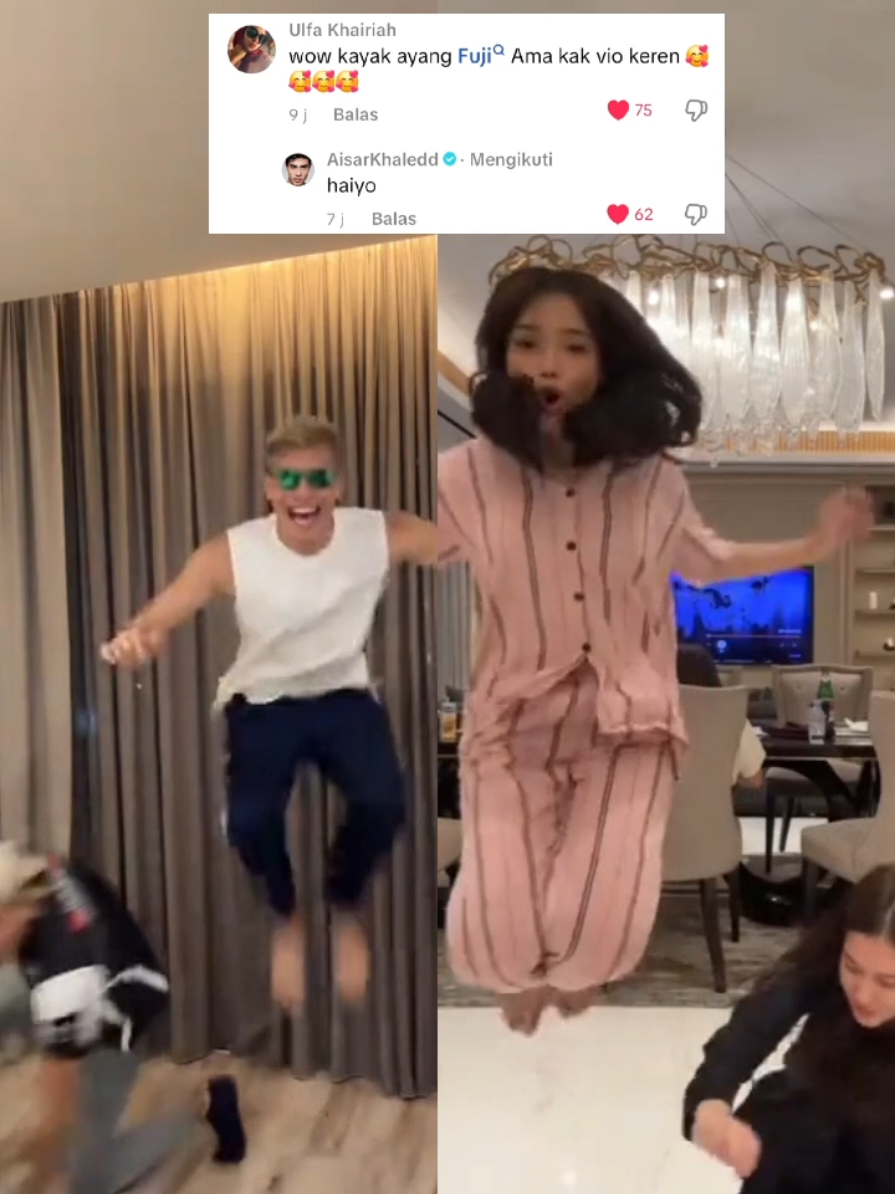 Jadi yg selama ini Aisar maksud ayang itu Ayang Fuji bukan?😂 kirain ayang Aisar Khaled ghoib🤣  momen Bang Anas dan Aisar dance tiktok jam 3 pagi sampe di tegur security🤣🤣🤣 Ooomaaak bandal kali Aisaar Khaleed🤣 ternyata ayang nya Aisar Fuji🤣 Kirain Ayang Aisar makhluk ghoib🤣🤣🤣 Btw yg dance kayak gitu bukan Fuji dan kak Vio bang, tapi Fuji dan becca 🤣 (upload ulang. kena pelanggaran)🤣🤣🤣  #CapCut #fujiantiutamiputri #fuji #fujian #aisarfujifans #aifu #aipret #aifucelamanya #aisar #aisarkhaleed #aisarkhaled #aisarkhaledd #aisaarkhaleed  #aisarkhaledd #aisaarkhaled #aisarsultanmalaysia #aisarfuji #rebeccaklopper #anskhalid #anaskhalid #anaskhaled #vionas #violenziajeanette 