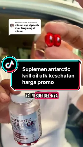 Replying to @anwar suplemen antarctic krill oil utk kesehatan lbh baik, jangan sampai kehabisan harga promo. #suplemen #krilloil #antarctickrilloil #jantungsehat #kolesterol #tekanandarah #imunitastubuh 