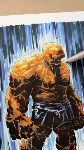 Drawing the thing #fantasticfour #thething #bengrimm #superhero #drawingprocess 