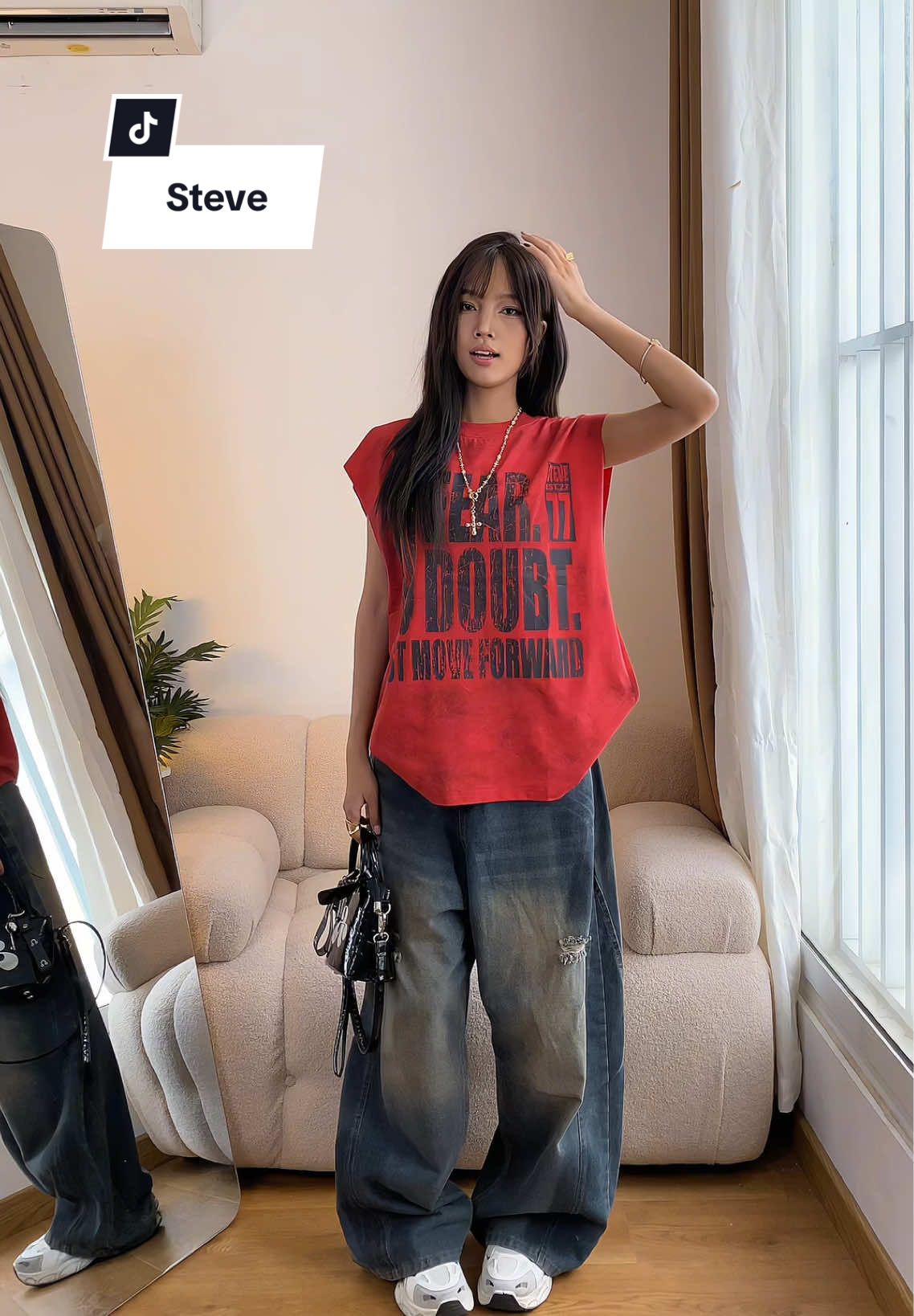 Mom nào thích cool ngầu bơi vào đây giúp e #steve #mixmatch #myoutfit #hottrend #xuhuong #xh #trending #TikTokFashion #phoido #OOTD #summervibes #viralvideo #viral #aotanktop 