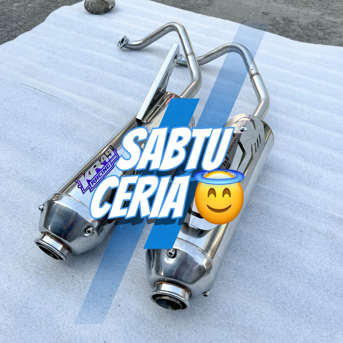 Knalpot standar racing original KR49 model stainless moncong kenochi Bahan bukan kaleng kaleng 😎 #fyp #knalpotpurbalingga #fyppppppppppppppppppppppp #standarracing #allmatic #maticindonesia 