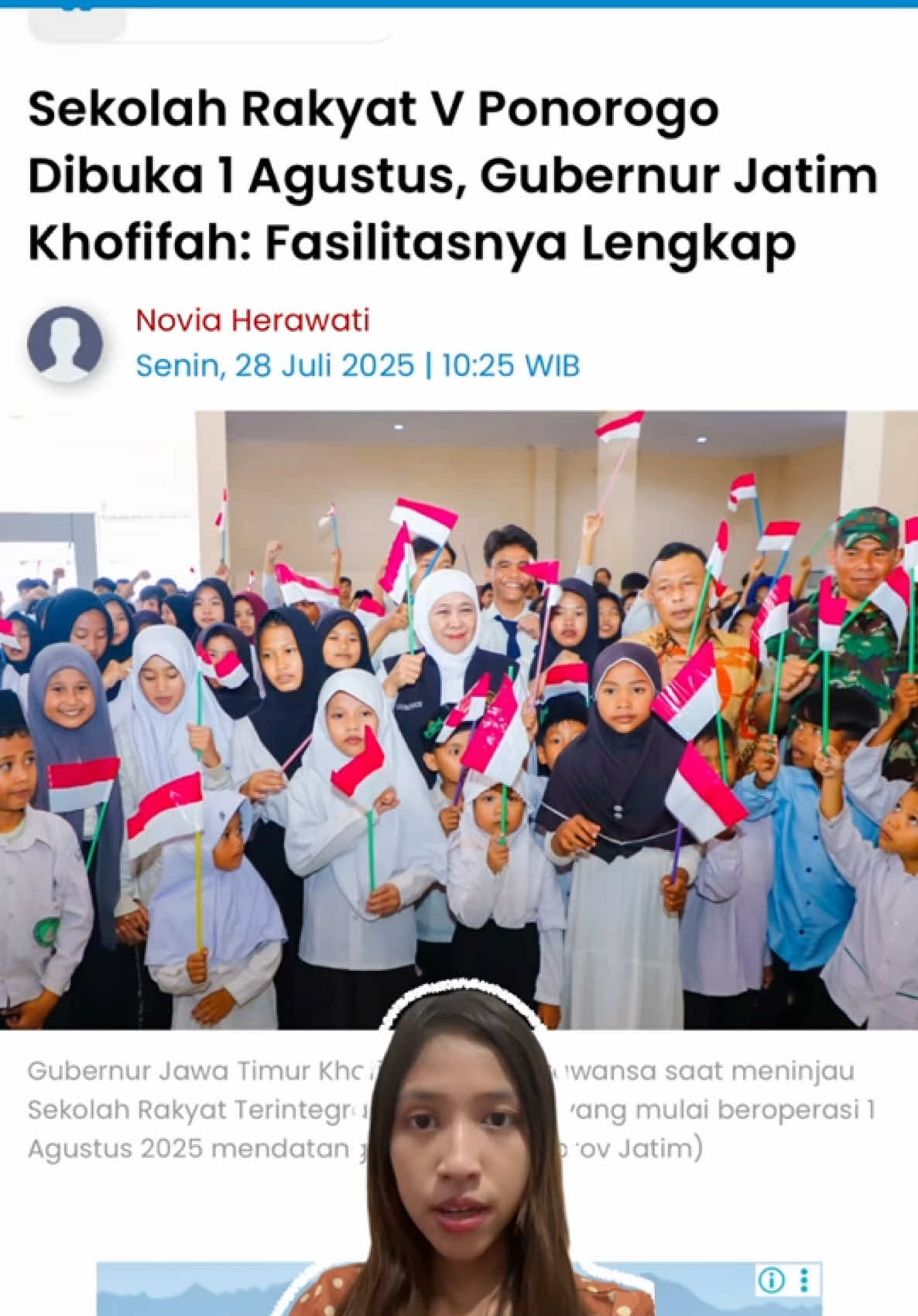 Baru tau Ponorogo punya sekolah gratis sekeren ini! Fasilitas lengkap, dibangun buat bantu yang kesulitan akses pendidikan 🫶 Salut banget sama inisiatif ini 😻 #Ponorogo #JawaTimur #SekolahRakyat #BeritaJatim #FYP #iniberita #fypindo #videoviral #positifvibes #pendidikanindonesia #foryoupage