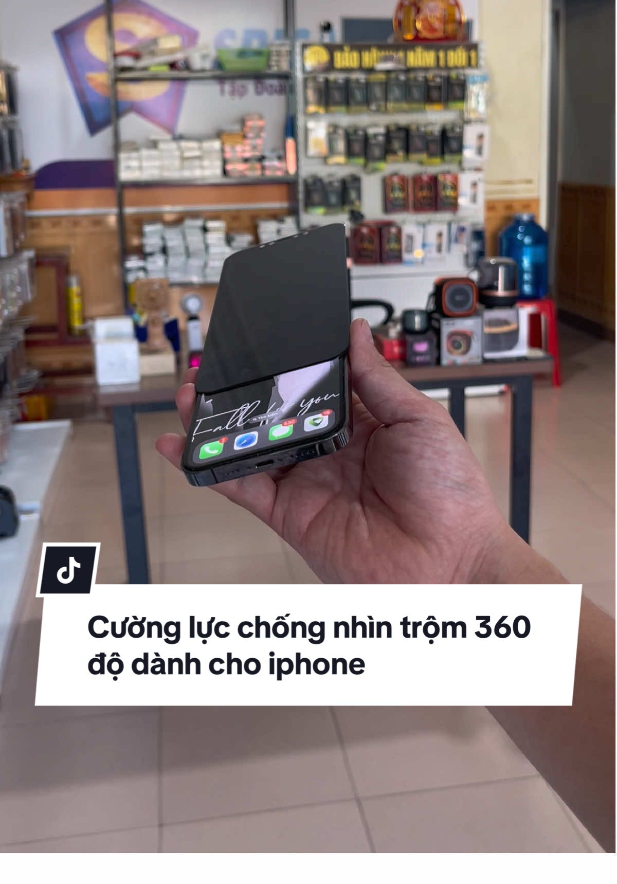Cường lực chống nhìn trộm 360 độ dành cho iphone #fyp #xuhuong #cuonglucchongnhintrom 