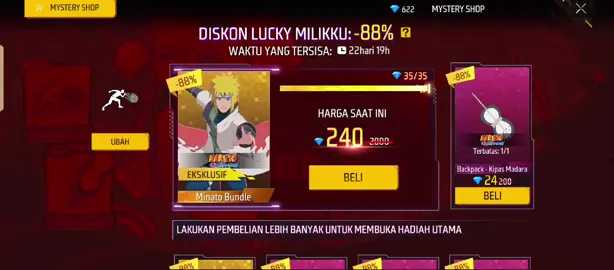 Ms lagi nih dapet diskon 88%💣#frifayer#garena#mistrishop#ffxnaruto#borongborongms#fyppp #mimingarrna