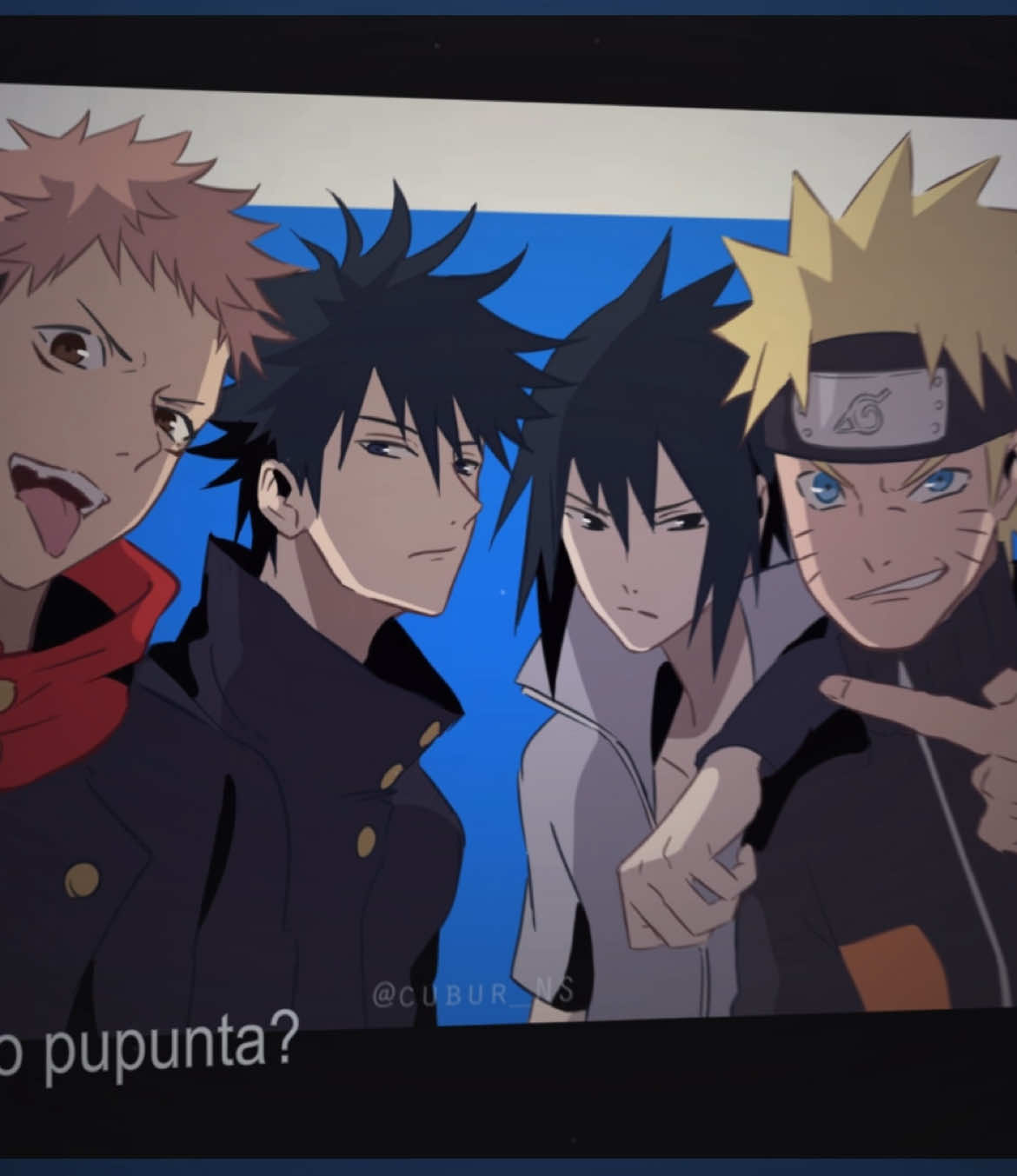 my 4 babies • ib: @chi ꣑ৎ • fanart: cubur_NS on x #jujutsukaisen #naruto #yujiitadori #sasukeuchiha #megumifushiguro #blurrr #anime #fyp 