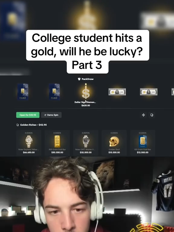 College student hits a gold, will he be lucky Part 3 #rydurz #rydurzclips #kickstreaming