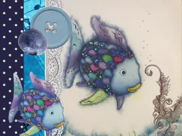 i wanted to do the rainbow fish instead 😅 #fyp #foryou #trending #tatcha #moodboard #therainbowfish #edit 