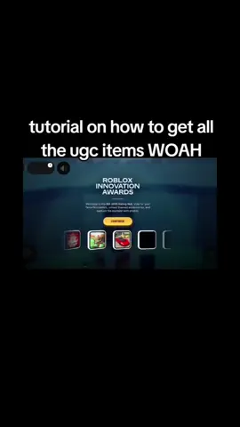 tut on the items woah #robloxinnovationawards2025 #robloxinnovationawards #robloxfyp  #fyp