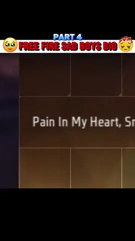 Free Fire Sad boy's bio #oldfreefire #tiktokteamplzunfreezmyzccount #pleasetiktokteamviralvideo💯 #tiktokteamplzzzunfreezmyacoount🥺🥺 #tiktokteamplea